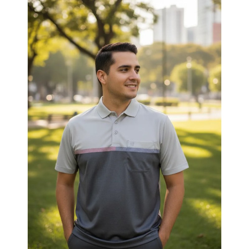 Playera Polo Manchester Hombre Clima Cool #mlpos_81 | Color: Negro 9452-07 #color_negro_9452-07 #sku_945207xg #sku_nnw262-negro-9452-07-m