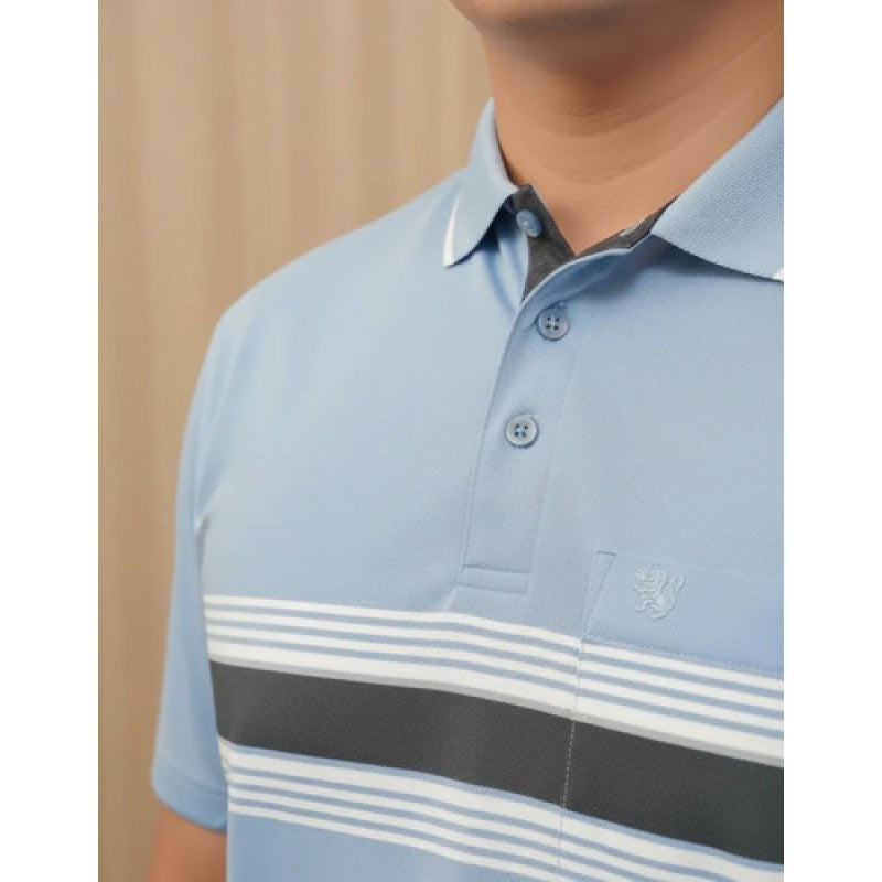 Playera Polo Manchester Hombre Clima Cool #mlpos_91 | Color: Cielo 9452-01 #color_cielo_9452-01 #sku_945201m