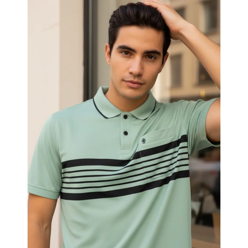 Playera Polo Manchester Hombre Clima Cool #mlpos_93 | Color: Menta 9452-03 #color_menta_9452-03 #sku_nnw262-menta-9452-03-xg