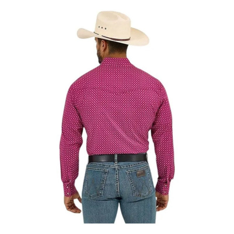 Camisa Vaquera Caballero Wrangler 20x Manga Larga #mlpos_2 | Color: Uva 8452 #color_uva_8452 | Talla: M #sku_mlm1323198622-187648412107