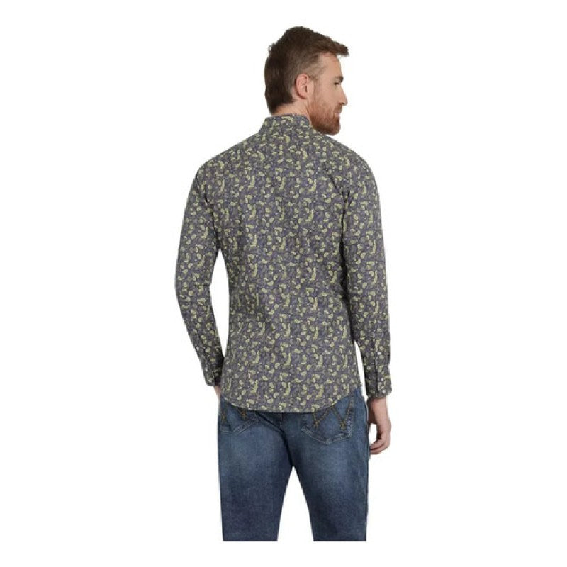 Camisa Vaquera Caballero Wrangler 20x Manga Larga #mlpos_22 | Color: Marino 0385 #color_marino_0385 | Talla: XL #sku_112360385mnxl