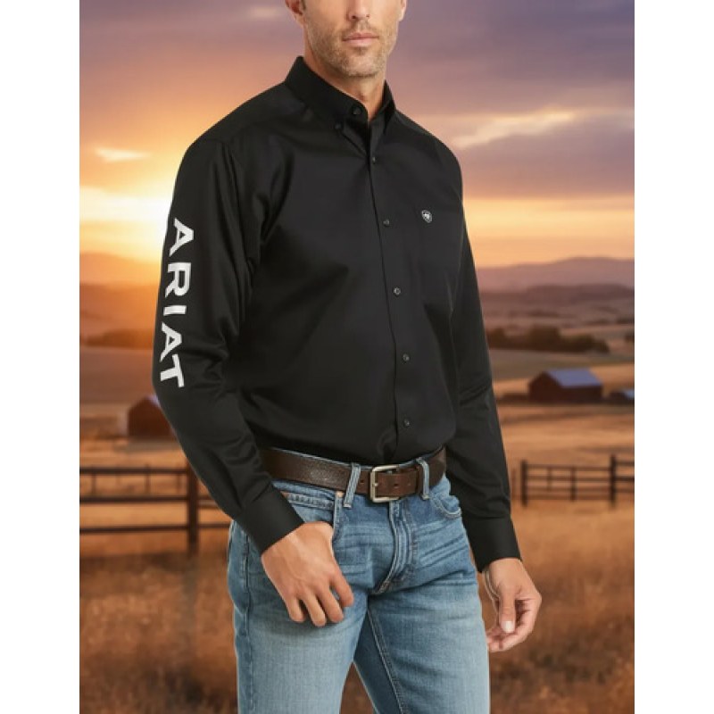 Camisa Bordada Vaquera Caballero Ariat Logos #mlpos_3 | Color: 10034231 #color_10034231 #sku_10034231l #sku_10034231m #sku_10034231s #sku_10034231xl #sku_10034231xs #sku_10034231xxl