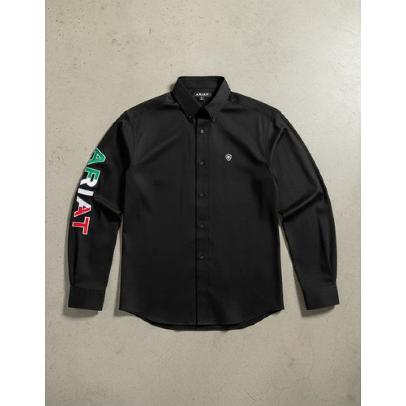 Camisa Bordada Vaquera Caballero Ariat Logos #mlpos_5 | Color: 10038914 #color_10038914 #sku_10038914l #sku_10038914s