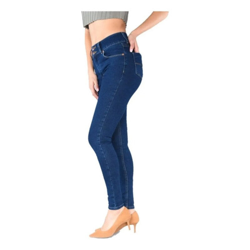 Pantalon Oggi Jeans Katia Super Skinny Dama Pretina Alta #mlpos_10 | Color: Graze #color_graze #sku_katiagr9 #sku_katiagr15