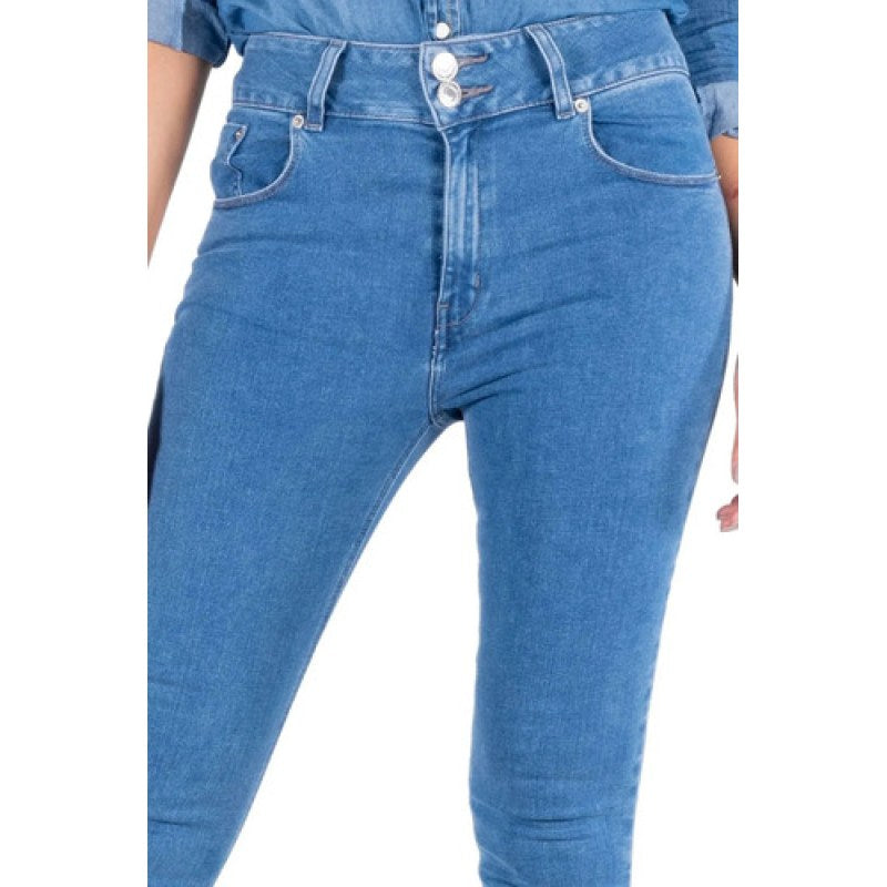 Pantalon Oggi Jeans Katia Super Skinny Dama Pretina Alta #mlpos_11 | Color: Bleach #color_bleach #sku_katiabl7 #sku_katiabl15 #sku_mlm1332203954-191414736143