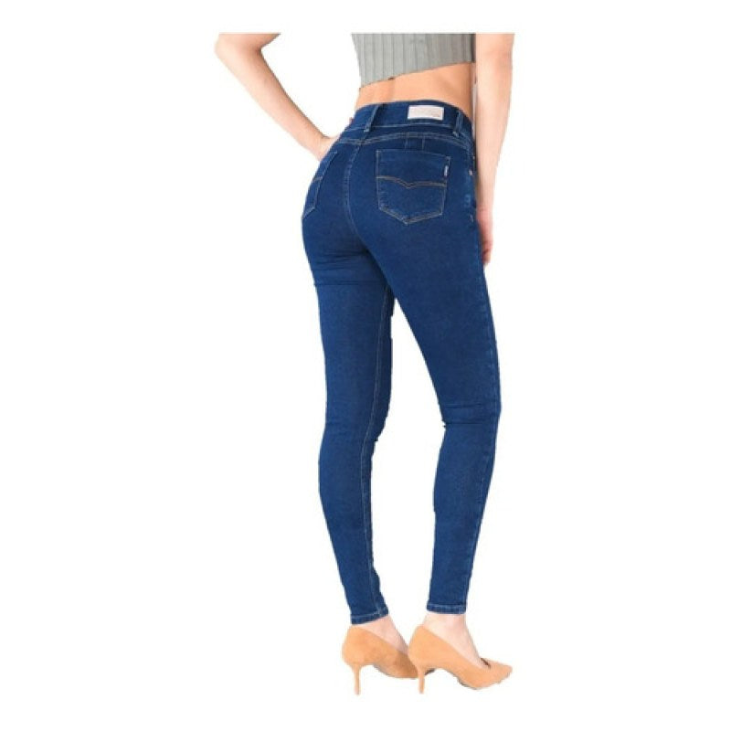 Pantalon Oggi Jeans Katia Super Skinny Dama Pretina Alta #mlpos_11 | Color: Graze #color_graze #sku_katiagr9 #sku_katiagr15