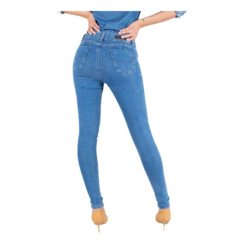Pantalon Oggi Jeans Katia Super Skinny Dama Pretina Alta #mlpos_12 | Color: Bleach #color_bleach #sku_katiabl7 #sku_katiabl15 #sku_mlm1332203954-191414736143