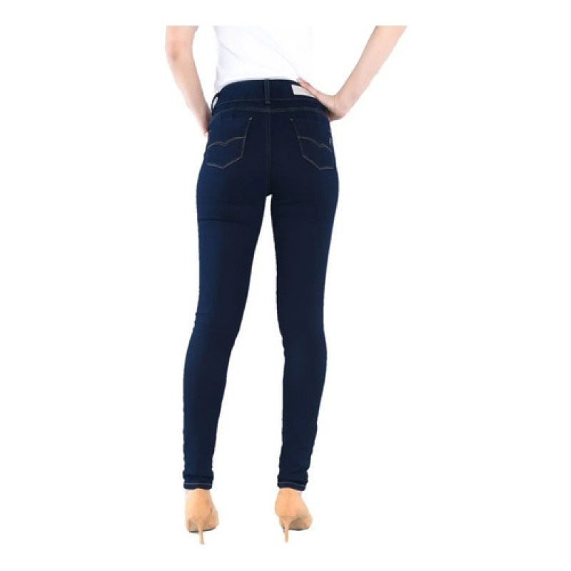 Pantalon Oggi Jeans Katia Super Skinny Dama Pretina Alta #mlpos_8 | Color: SATIN PURE #color_satin_pure | Talla: 9 #sku_ktstpr9