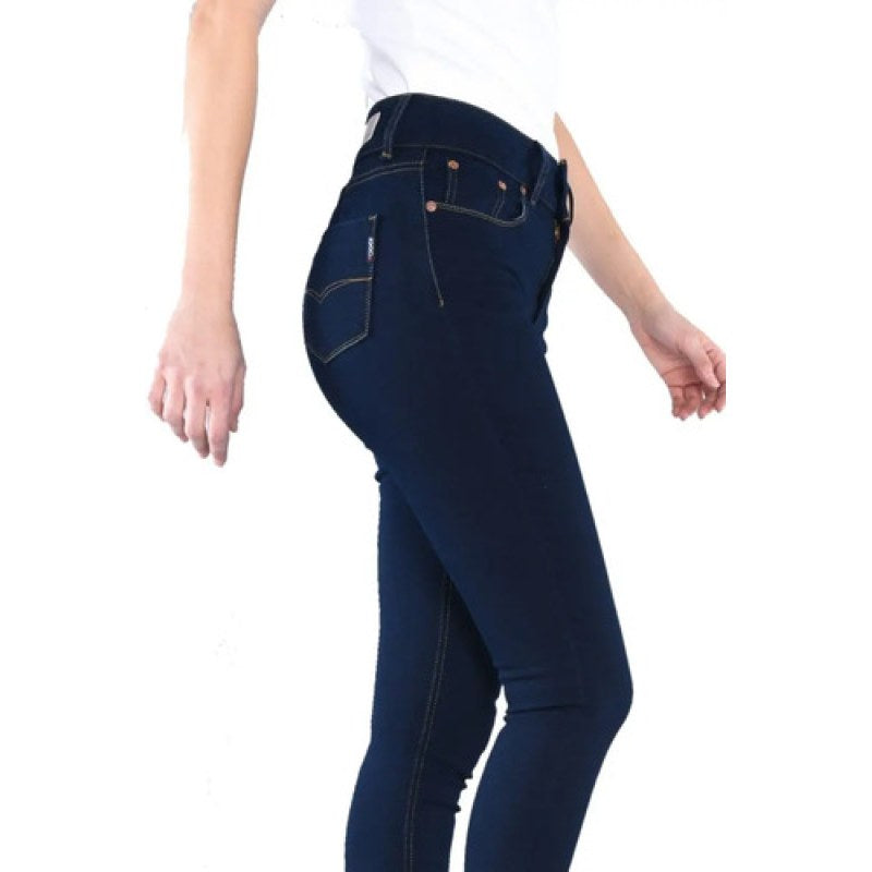 Pantalon Oggi Jeans Katia Super Skinny Dama Pretina Alta #mlpos_9 | Color: SATIN PURE #color_satin_pure | Talla: 9 #sku_ktstpr9