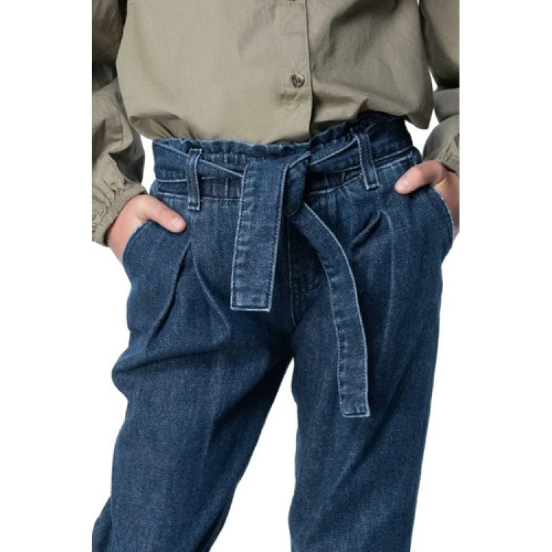 Pantalon Oggi Jeans Girls Paper Bag Niña Mezclilla  #mlpos_7 | Color: Stone #color_stone #sku_ogggirsto12 #sku_ogggirsto16