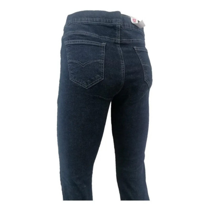 Pantalon Jegging Dama Mezclilla Stretch Super Entubado Carbón 9 #mlpos_3 #sku_oggjeggcar9