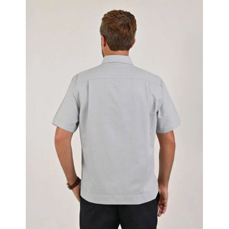 Camisa Chazarilla Yale Classic Fit Manga Corta #mlpos_41 | Color: Gris 4706-07 #color_gris_4706-07 #sku_mlm1356875363-192573852201 #sku_mlm1356875363-204533985901