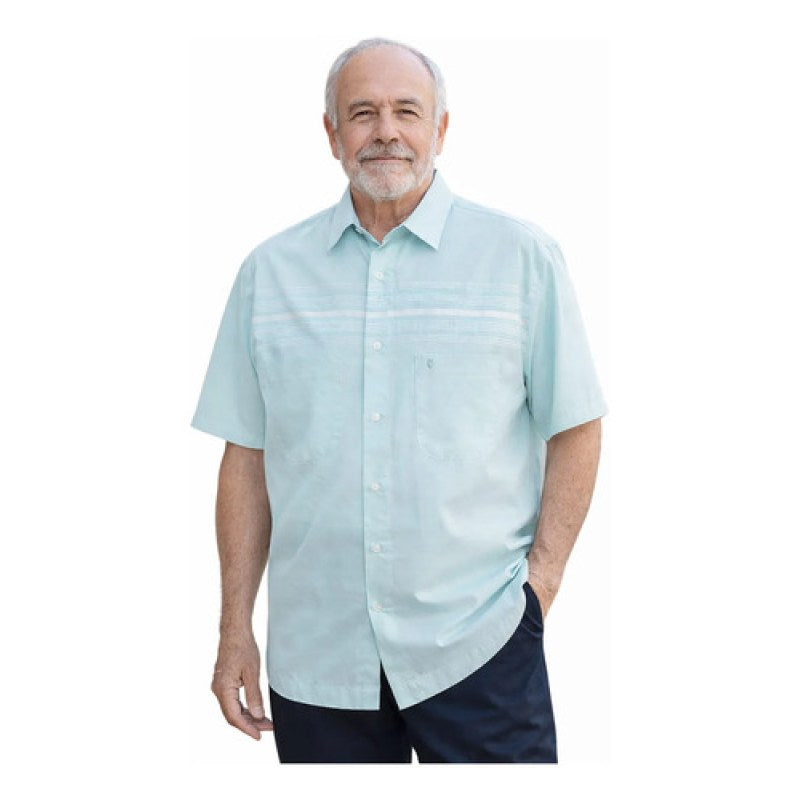 Camisa Chazarilla Yale Classic Fit Manga Corta #mlpos_44 | Color: 7283-26 verde #color_7283-26_verde | Talla: G #sku_mlm1356875363-200292851495