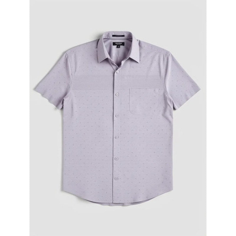 Camisa Chazarilla Yale Classic Fit Manga Corta #mlpos_7 | Color: 2807-41 Lila #color_2807-41_lila | Talla: CH #sku_23982808lilach