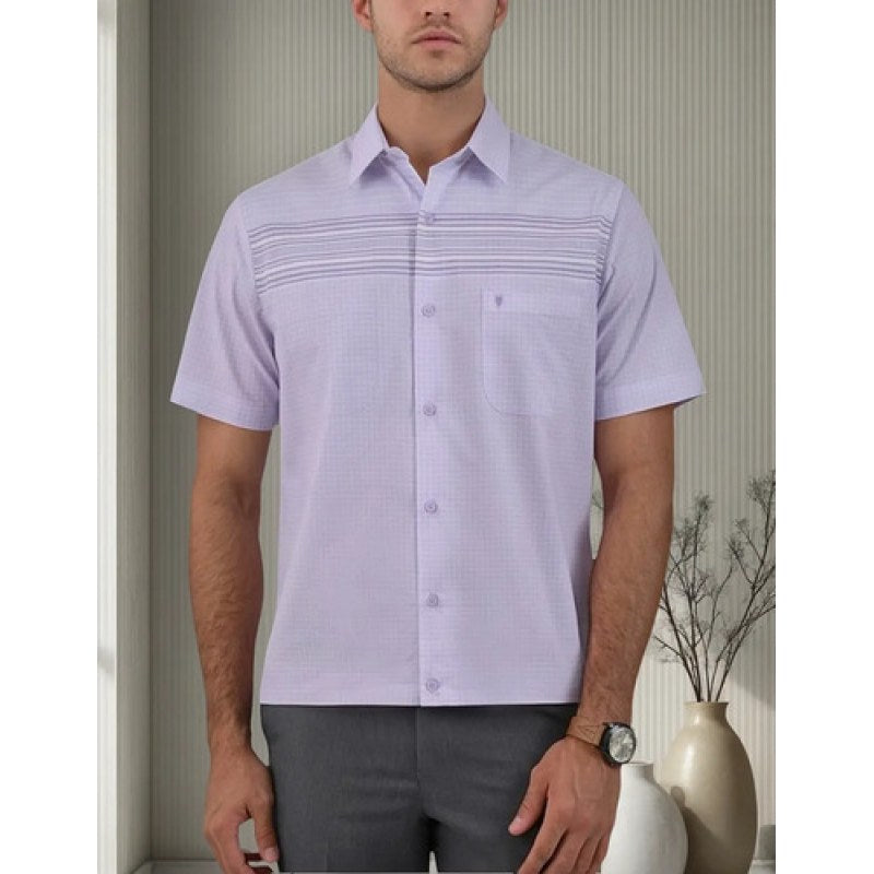 Camisa Chazarilla Yale Classic Fit Manga Corta #mlpos_9 | Color: 2815-41 Lila #color_2815-41_lila | Talla: XL #sku_23982815lilaxl