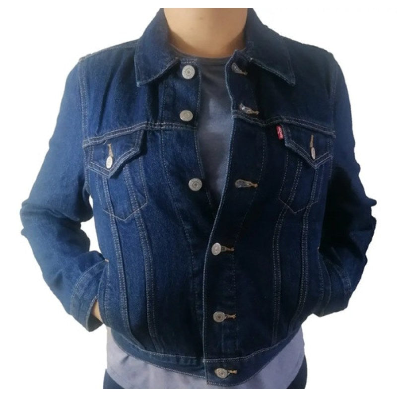 Chamarra Levis Mezclilla Clasica Vaquera Dama Original #mlpos_2 | Color: Stone 294550036 #color_stone_294550036 #sku_lvsdmchmmzc0036stnm #sku_lvsdmchmmzc0036stnxch