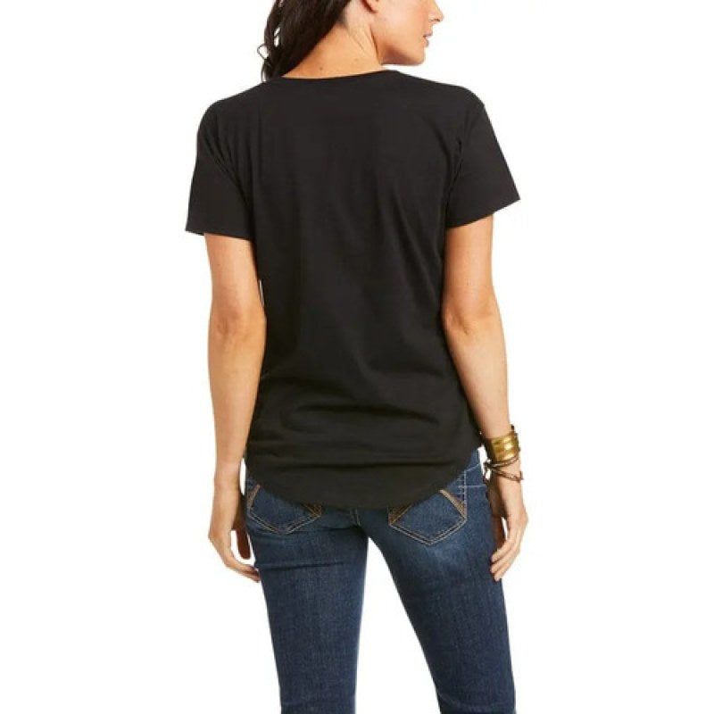 Playera Vaquera Ariat Dama Original #mlpos_3 | Color: Negro/ mexico #color_negro_mexico | Talla: XS #sku_mlm1373790312-188545786833