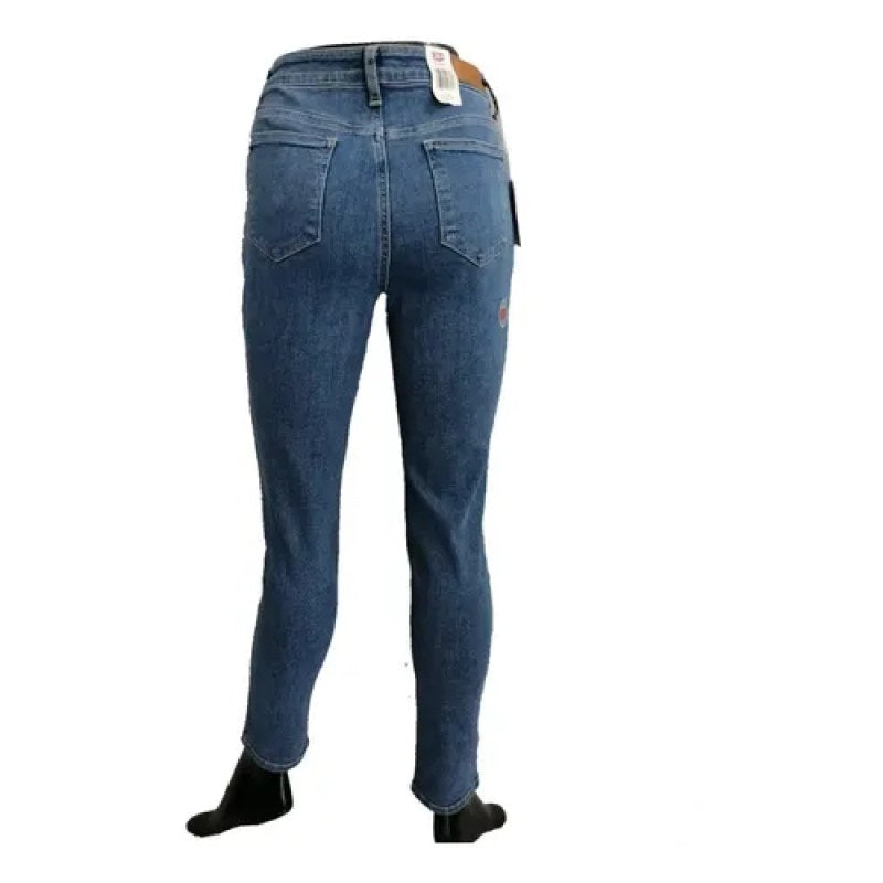 Pantalon Jeans Retro Oggi Mezclilla Con Pinzas Dama Bleach 11 #mlpos_3 #sku_oggretble11