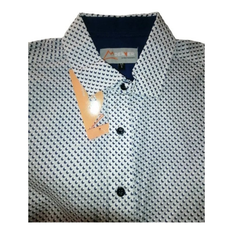 Camisa Icy Denver Clasica Casual  #mlpos_2 | Color: Blanco lunas #color_blanco_lunas | Talla: CH #sku_mlm1405103904-174401351085