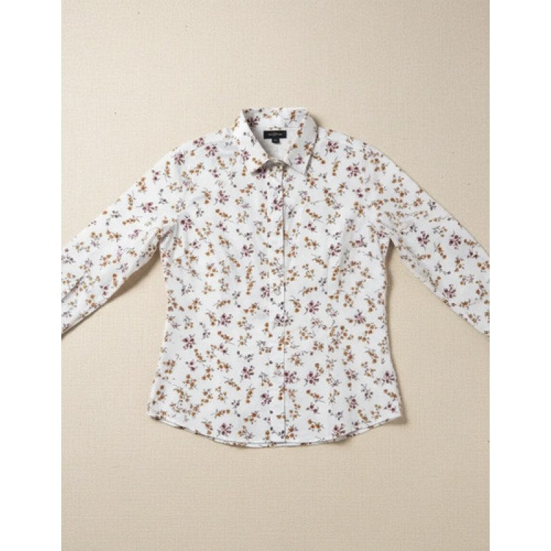 Blusa Vaquera Estampada Wrangler Manga Larga #mlpos_21 | Color: Hueso 1222 #color_hueso_1222 #sku_112381222ch #sku_112381222g #sku_112381222xl