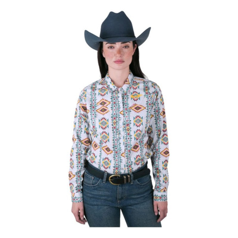 Blusa Vaquera Estampada Wrangler Manga Larga #mlpos_29 | Color: Multicolor 9476 #color_multicolor_9476 #sku_112389476ch #sku_112389476g #sku_112389476m #sku_112389476xl #sku_112389476xxl