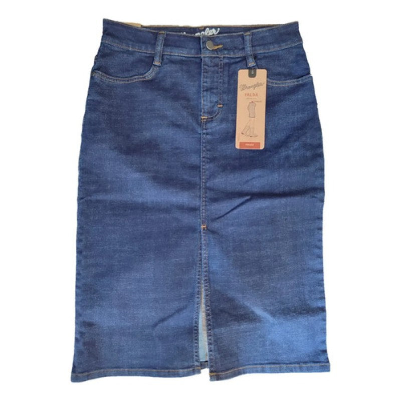 Falda Vaquera Wrangler  Azul Oscuro 112358958 7 #mlpos_4 #sku_112358958azl7