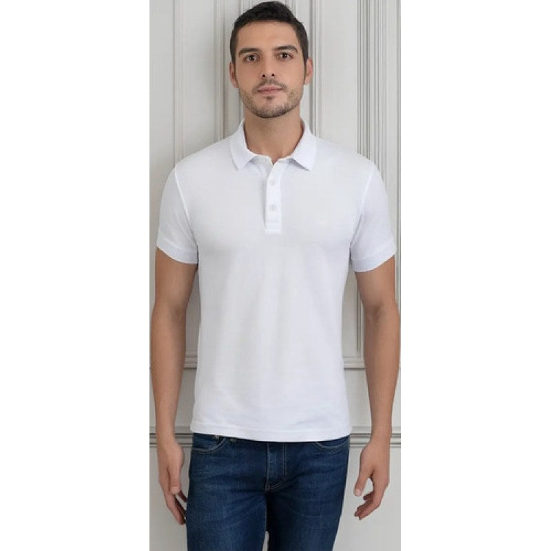 Playera Polo Básica Nowblack Para Caballero Manga Corta #mlpos_1 | Color: Blanco #color_blanco #sku_nwblckplyplbcch #sku_nwblckplyplbcxl #sku_nwblckplyplbcxxl