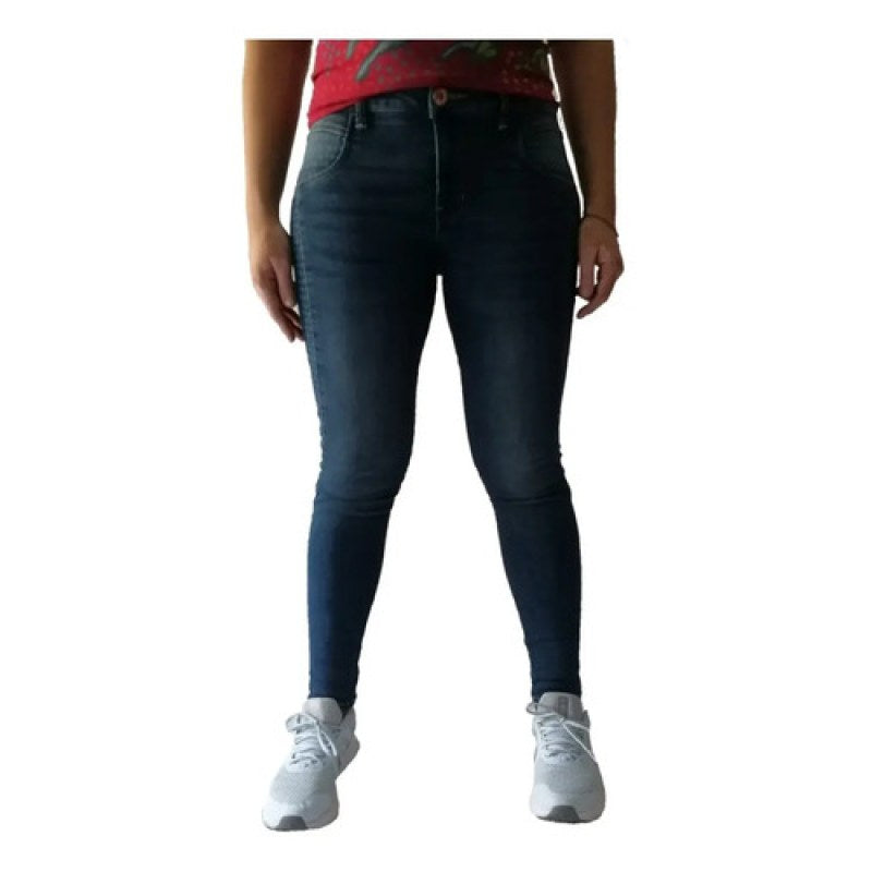 Pantalon Oggi Dama Entubado Super Skinny Carol #mlpos_2 | Color: Azul 2212112 #color_azul_2212112 #sku_22121125 #sku_221211211 #sku_221211213
