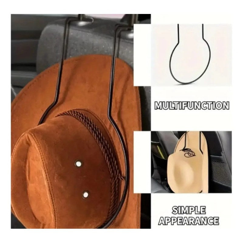 Porta Para Sombrero Vaquero Metalico Negro Unitalla #mlpos_3 #sku_prsmvm