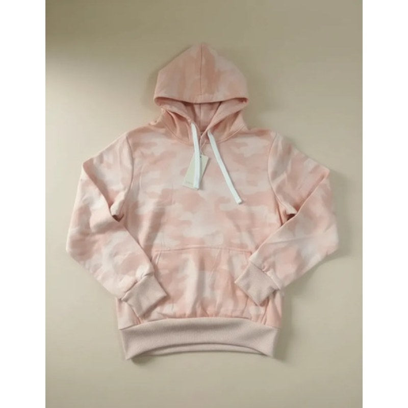Sudadera Basica Roosevelt Dama Para Estampar Con Canguro #mlpos_6 | Color: Camu Pink #color_camu_pink | Talla: G #sku_roosdampinkg