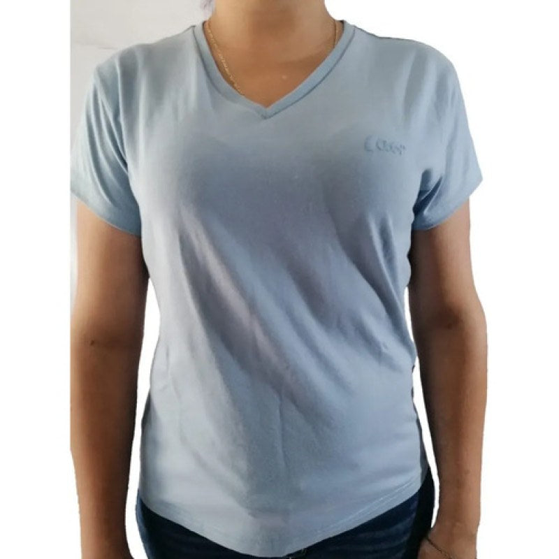Playera Blusa Basica Oggi Dama #mlpos_11 | Color: Azul acero #color_azul_acero #sku_playogazg