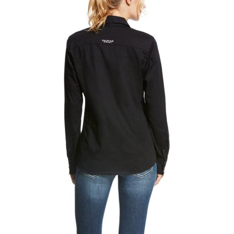 Blusa Camisa Ariat Vaquera Dama Stretch #mlpos_4 | Color: Negro 10022056 #color_negro_10022056 #sku_10022056ngl #sku_10022056ngm #sku_10022056ngs #sku_10022056ngxs #sku_mlm1446833065-188025605437