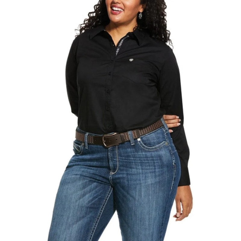 Blusa Camisa Ariat Vaquera Dama Stretch #mlpos_7 | Color: Negro 10022056 #color_negro_10022056 #sku_10022056ngl #sku_10022056ngm #sku_10022056ngs #sku_10022056ngxs #sku_mlm1446833065-188025605437