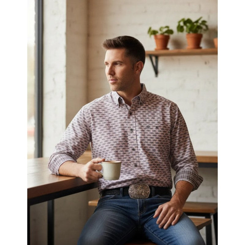 Camisa Vaquera Ariat  Relentless Performance Stretch #mlpos_11 | Color: Rosa 2165 #color_rosa_2165 | Talla: S #sku_mlm1446862883-183782314215