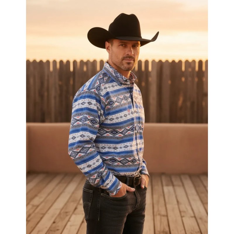 Camisa Vaquera Ariat  Relentless Performance Stretch #mlpos_13 | Color: Rey 2355 #color_rey_2355 #sku_10052355azls #sku_10052355azlxl