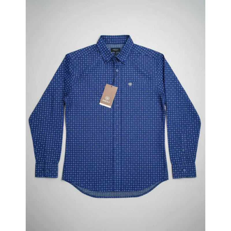 Camisa Vaquera Ariat  Relentless Performance Stretch #mlpos_6 | Color: Azul 9299 #color_azul_9299 | Talla: XS #sku_10039299xs