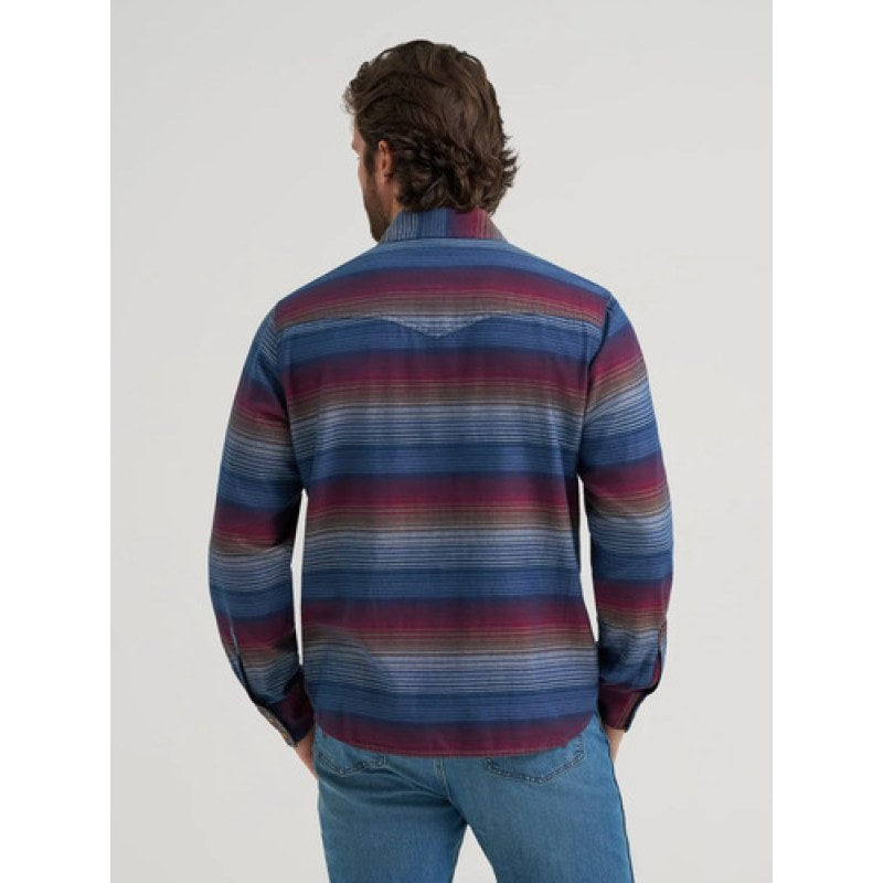 Camisa Vaquera Wrangler Caballero Retro Premium Western Slim #mlpos_36 | Color: Marino 8837 #color_marino_8837 #sku_112388837l #sku_112388837m #sku_112388837s #sku_112388837xl #sku_112388837xxl