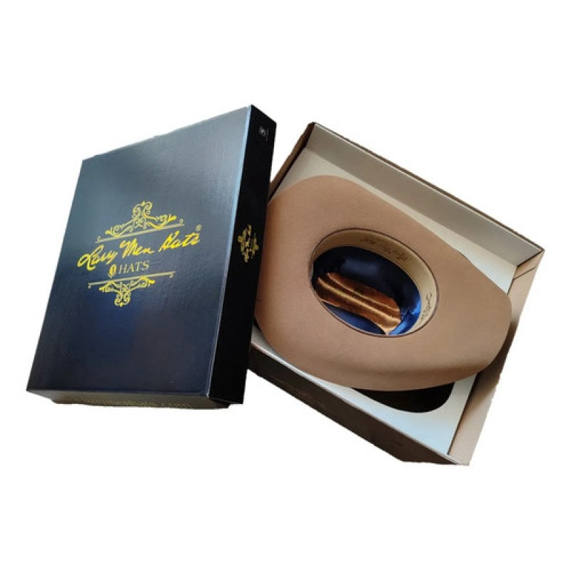 Caja Individual Para Sombrero De Cartón Negro Larry Men #mlpos_2 #sku_cajalarrymen