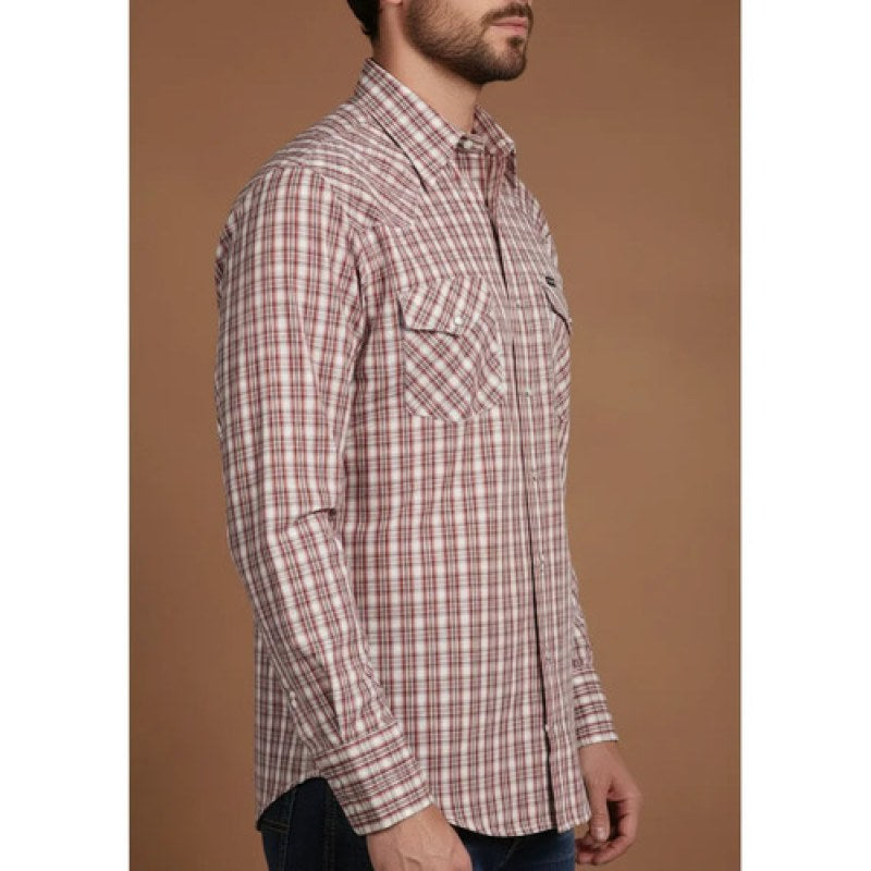 Camisa Wrangler Painted Desert Caballero Cowboy Vaquera #mlpos_11 | Color: Terracota 5889 #color_terracota_5889 | Talla: XL #sku_112345889xl