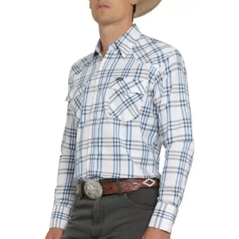 Camisa Wrangler Painted Desert Caballero Cowboy Vaquera #mlpos_13 | Color: Blanco 6443 #color_blanco_6443 | Talla: L #sku_112366443bncl