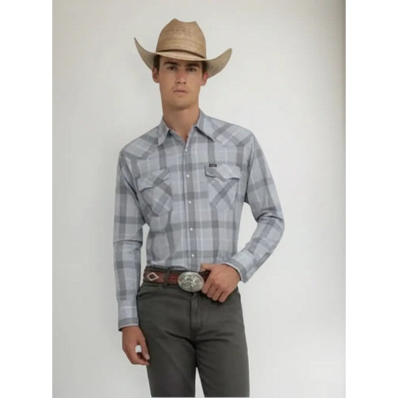 Camisa Wrangler Painted Desert Caballero Cowboy Vaquera #mlpos_17 | Color: Cielo 6517 #color_cielo_6517 #sku_112366517cielos #sku_mlm1467280630-194936730323
