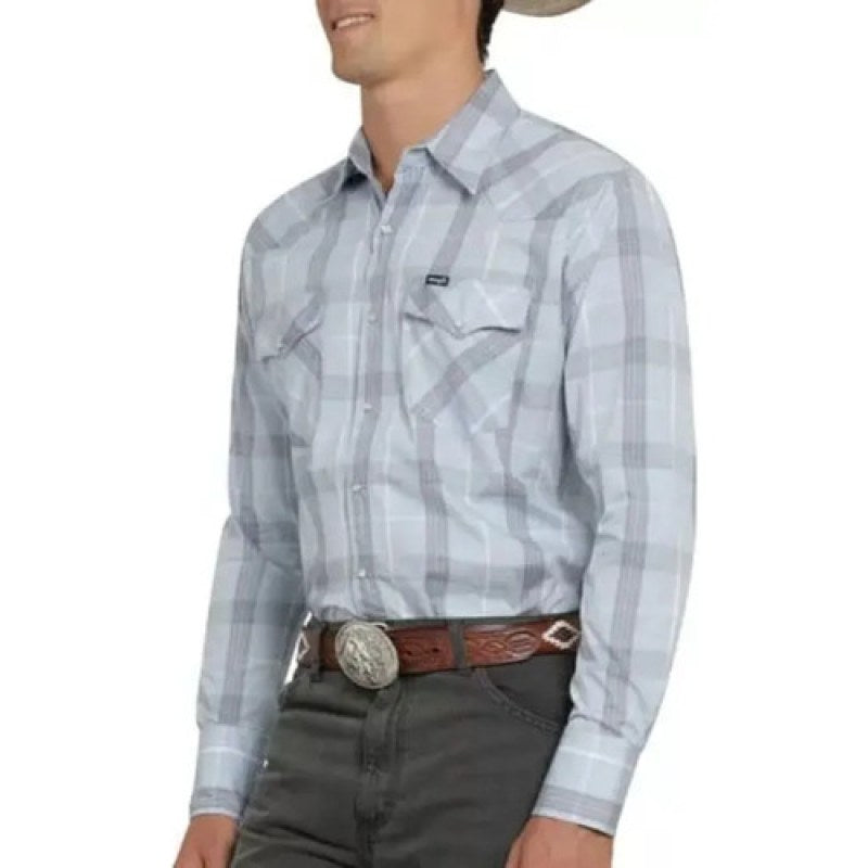 Camisa Wrangler Painted Desert Caballero Cowboy Vaquera #mlpos_18 | Color: Cielo 6517 #color_cielo_6517 #sku_112366517cielos #sku_mlm1467280630-194936730323