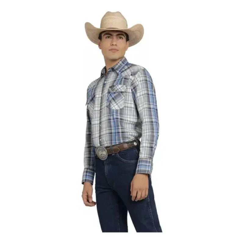 Camisa Wrangler Painted Desert Caballero Cowboy Vaquera #mlpos_21 | Color: Gris 6492 #color_gris_6492 #sku_112366492grsl #sku_mlm1467280630-192388902065