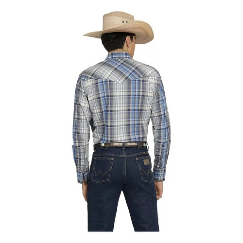 Camisa Wrangler Painted Desert Caballero Cowboy Vaquera #mlpos_23 | Color: Gris 6492 #color_gris_6492 #sku_112366492grsl #sku_mlm1467280630-192388902065