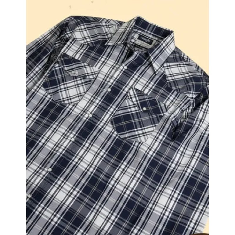 Camisa Wrangler Painted Desert Caballero Cowboy Vaquera #mlpos_3 | Color: Marino 0958 #color_marino_0958 | Talla: M #sku_mlm1467280630-196334551333