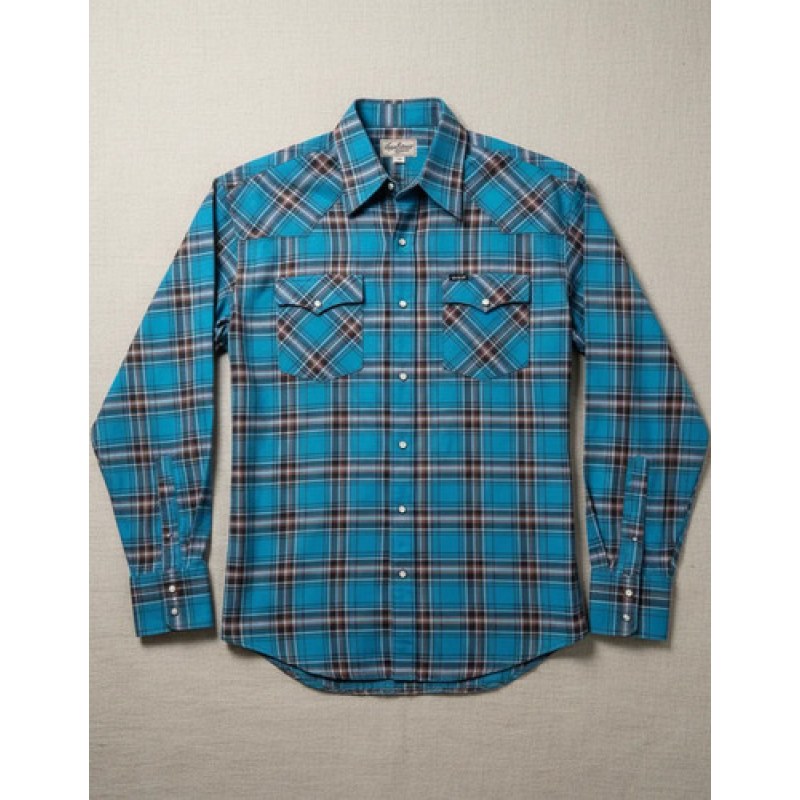 Camisa Wrangler Painted Desert Caballero Cowboy Vaquera #mlpos_32 | Color: Azul 0955 #color_azul_0955 #sku_mlm1467280630-196334551311 #sku_mlm1467280630-196334551313 #sku_mlm1467280630-196334551315