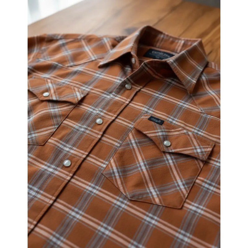 Camisa Wrangler Painted Desert Caballero Cowboy Vaquera #mlpos_8 | Color: Naranja 0941 #color_naranja_0941 #sku_mlm1467280630-196334551341 #sku_mlm1467280630-202254365411