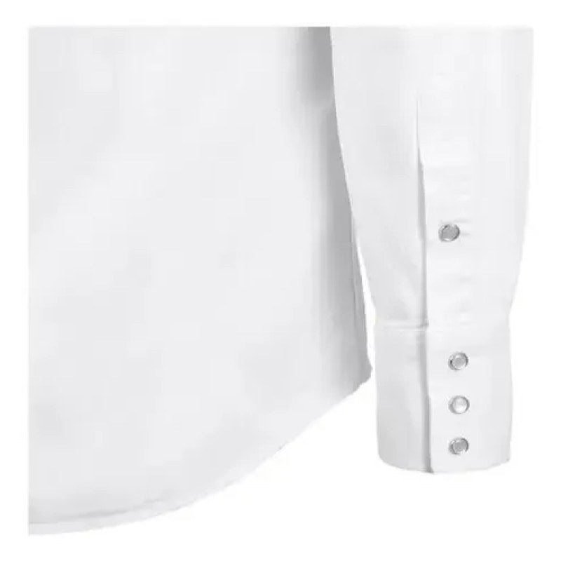 Camisa Vaquera Lisa Wrangler Basica Caballero #mlpos_10 | Color: Blanco #color_blanco #sku_519547110ch #sku_519547110eeg #sku_519547110eg #sku_519547110g #sku_519547110m