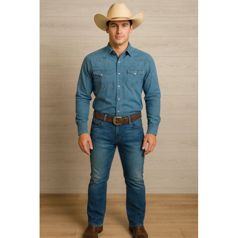 Pantalon Vaquero 20x Slim Straight Wrangler Cowboy Cut 4222 33x32 #mlpos_1 #sku_wr4223332