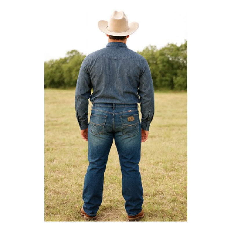 Pantalon Vaquero 20x Slim Straight Wrangler Cowboy Cut 4222 33x32 #mlpos_3 #sku_wr4223332